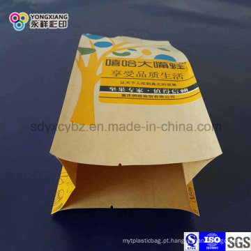 Papel laminado 4-Side selagem Snack Food Plastic Packaging Bag